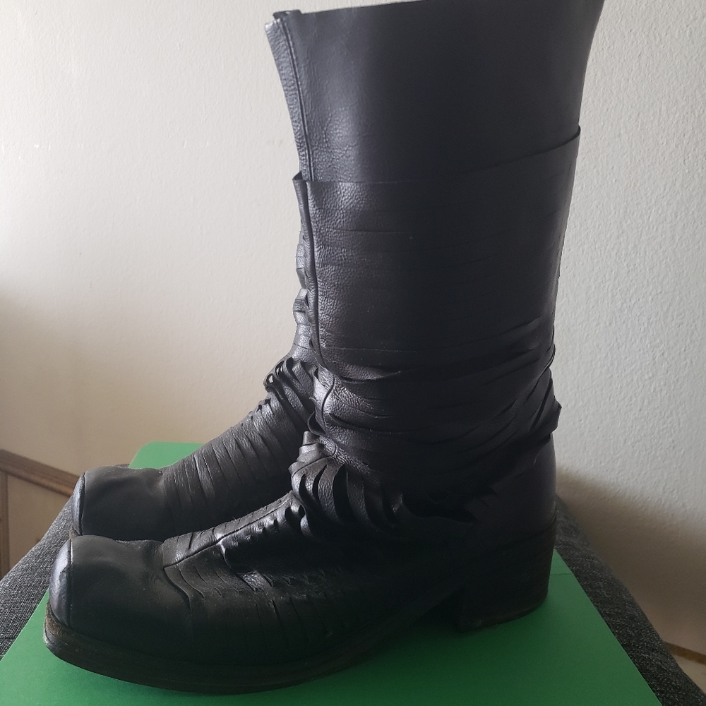COPY - Vic Matie Leather Motorcycle Style Boots